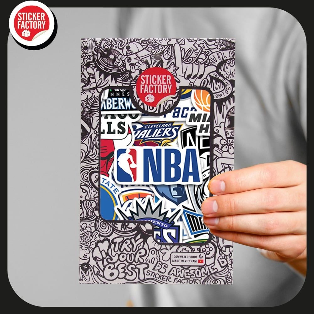 NBA - Set 30 sticker hình dán