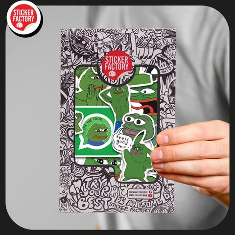  Pepe Frog - Set 30 sticker hình dán 