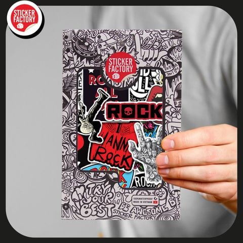  Rock - Set 30 sticker hình dán 