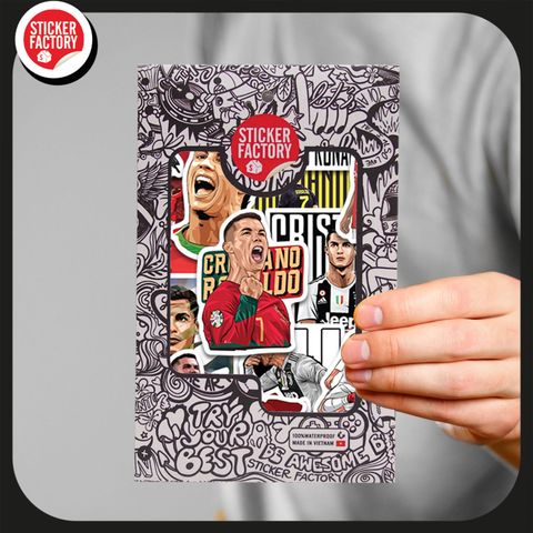  Cristiano Ronaldo - Set 30 sticker hình dán 