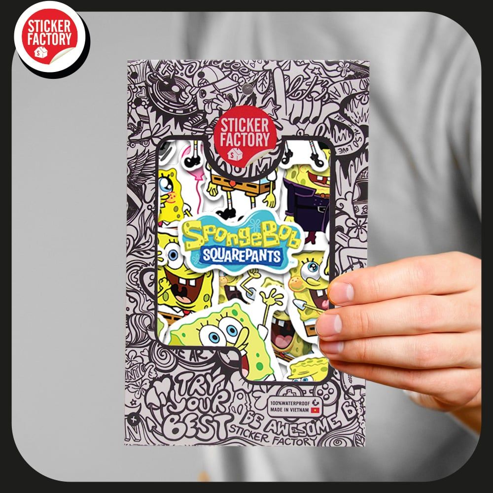 Sponge Bob - Set 30 sticker hình dán