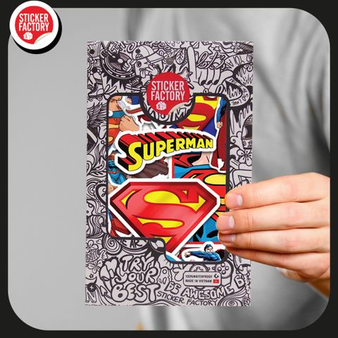  Superman - Set 30 sticker hình dán 