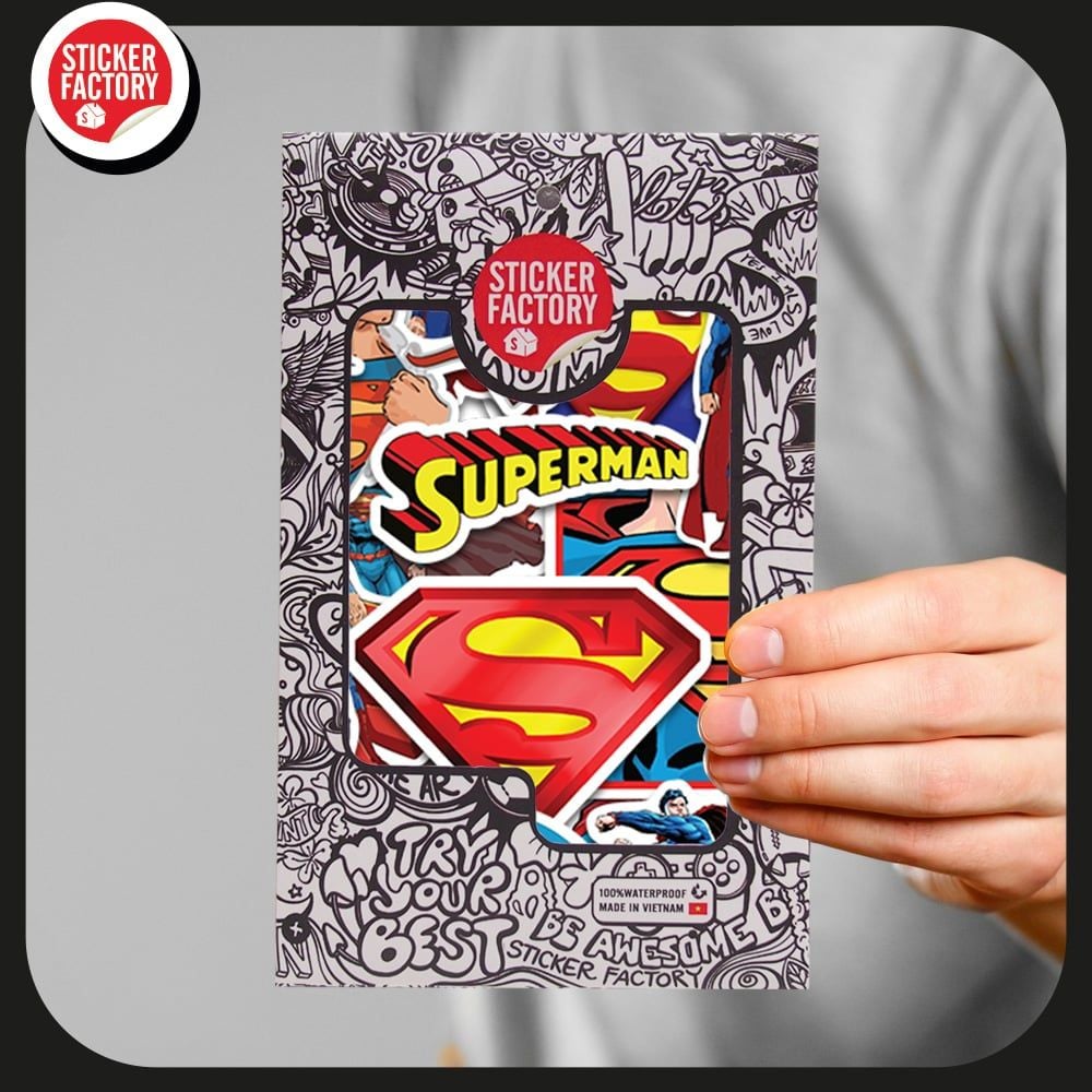 Superman - Set 30 sticker hình dán