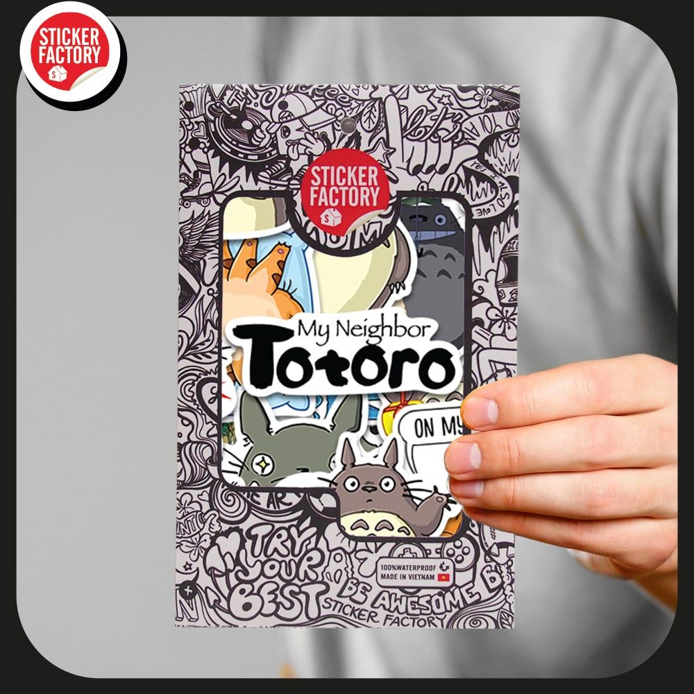 Totoro - Set 30 sticker hình dán