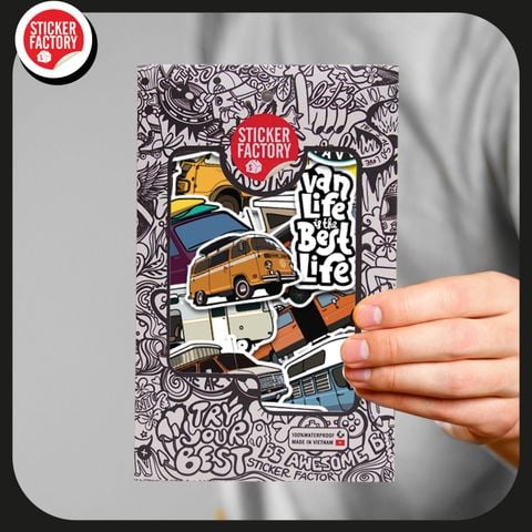  Vans Travel - Set 30 sticker hình dán 