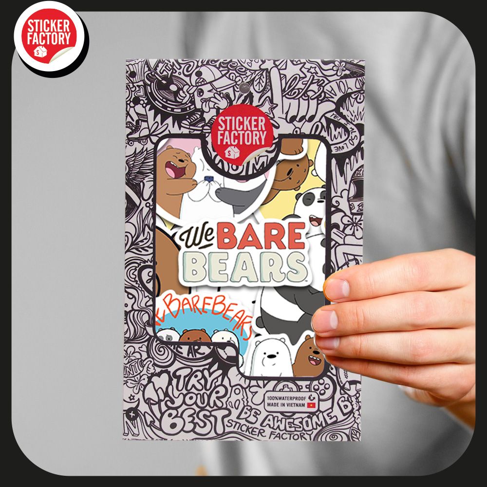 Webarebear - Set 30 sticker hình dán