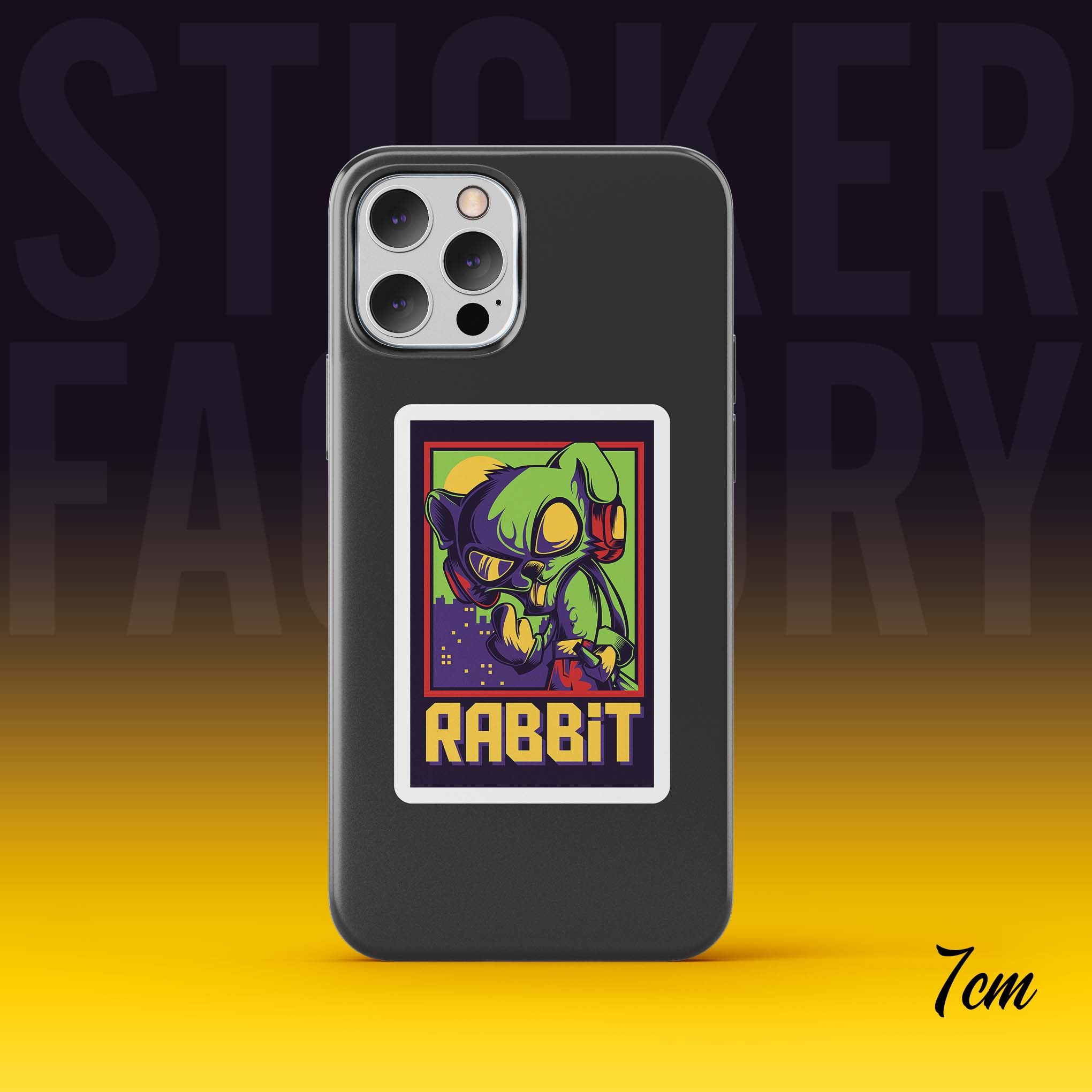 RABBIT SWAG 7cm - Sticker Die-cut hình dán cắt rời