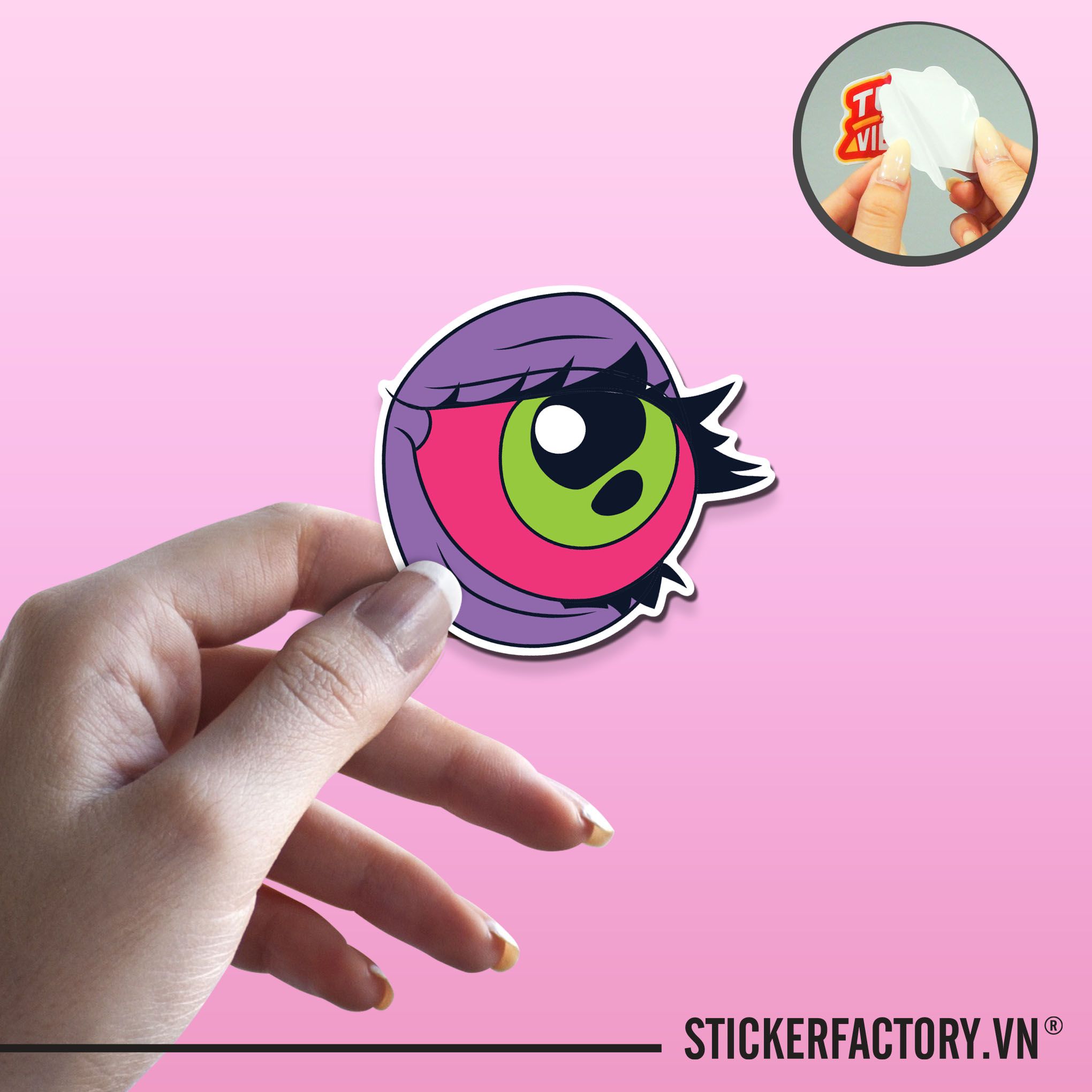 ALIEN EYE 7cm - Sticker Die-cut hình dán cắt rời