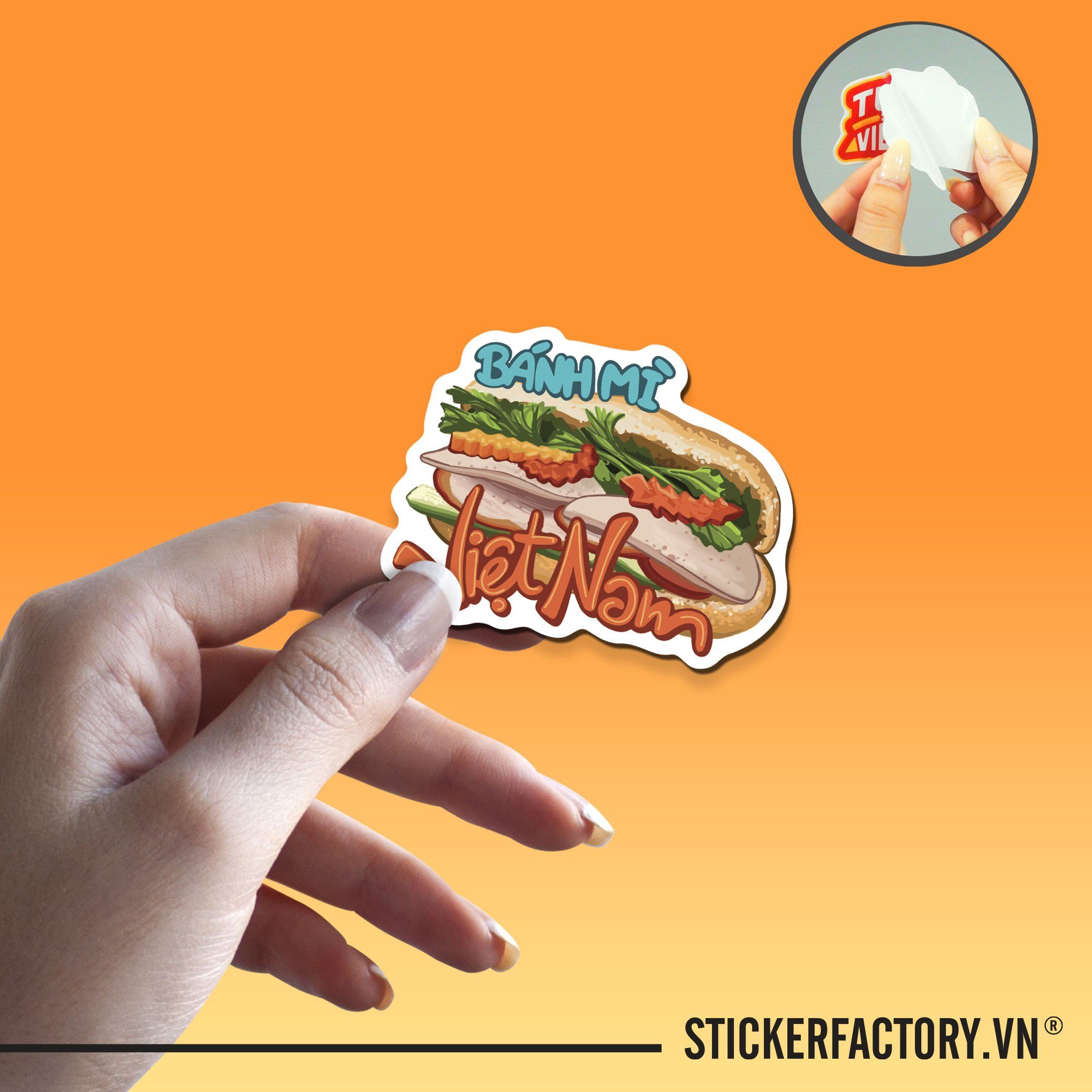 BÁNH MÌ VIỆT NAM - Sticker Die-cut hình dán cắt rời