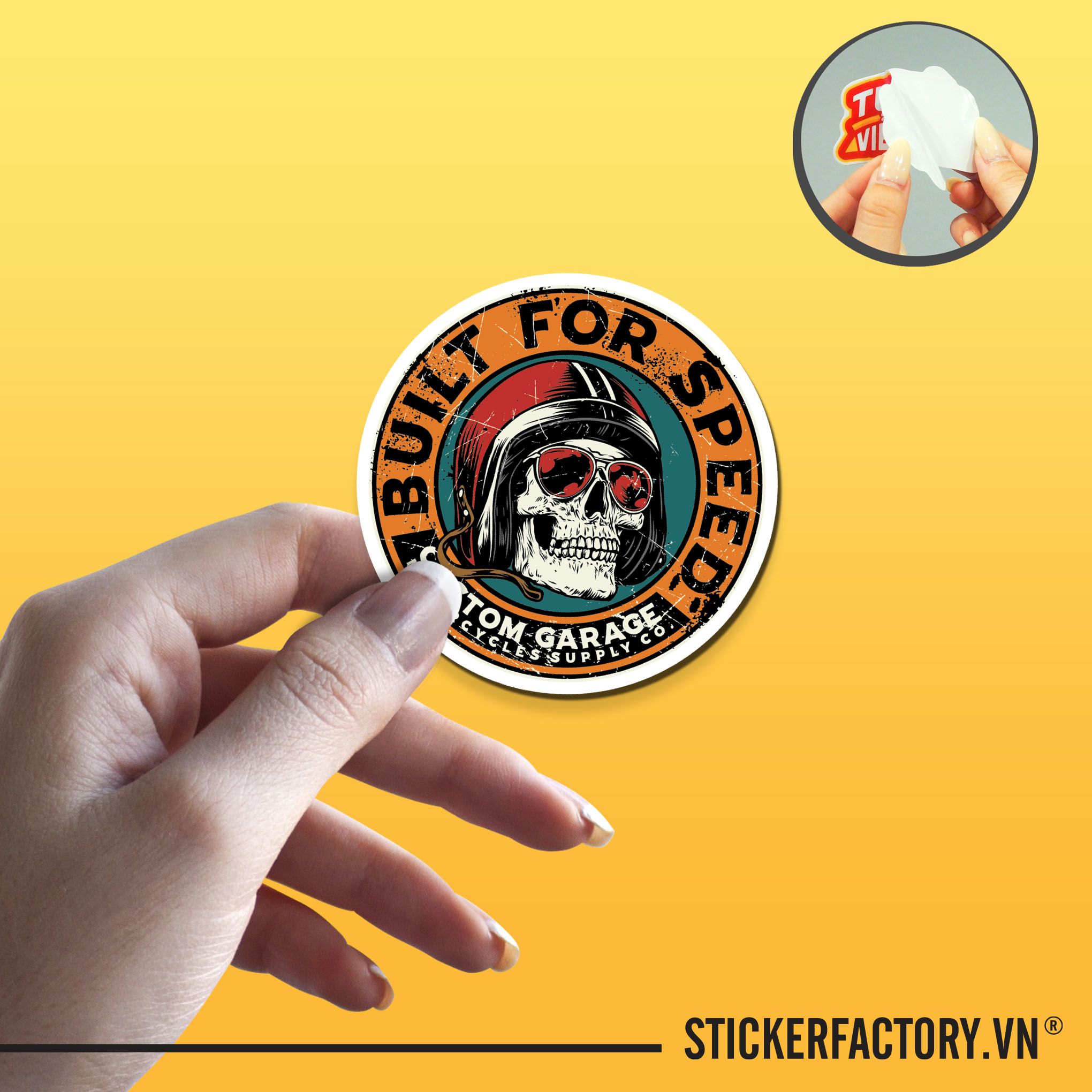 BUILD FOR SPEED 7cm - Sticker Die-cut hình dán cắt rời