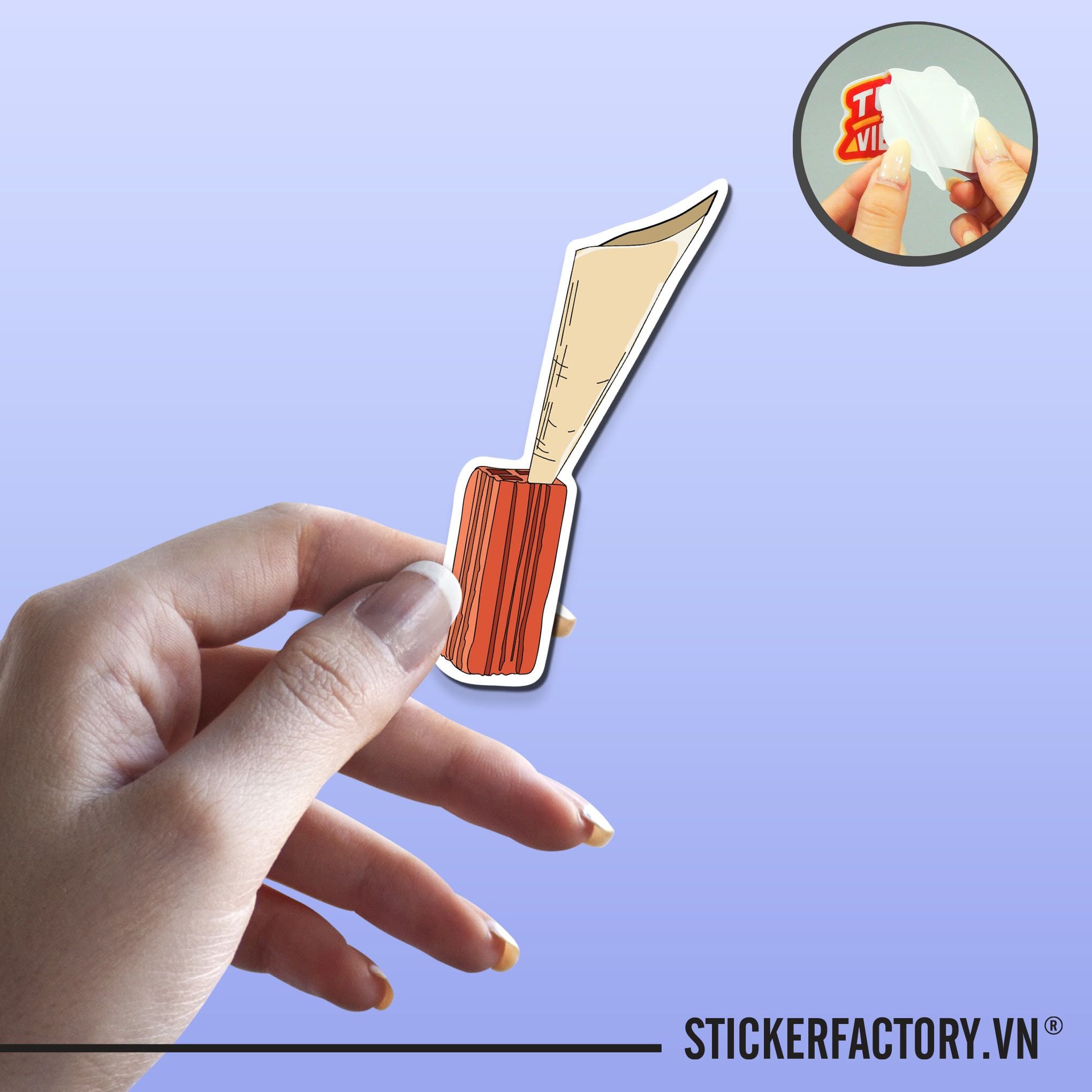 CÂY XĂNG VIỆT NAM 8cm - Sticker Die-cut hình dán cắt rời