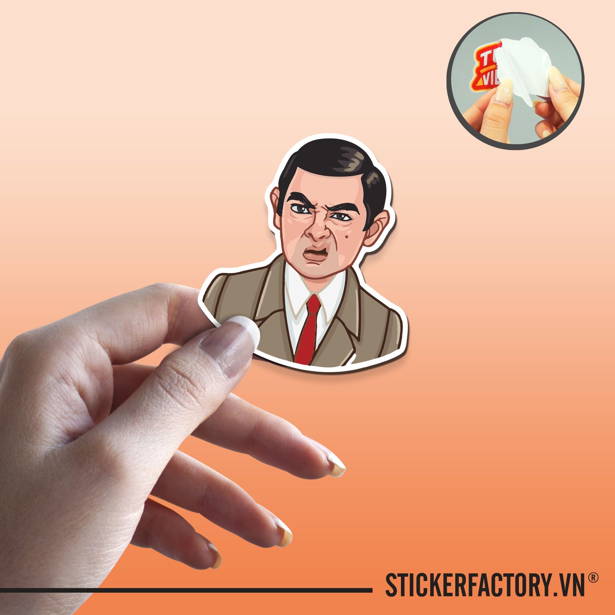 MR. BEAN 7cm - Sticker Die-cut hình dán cắt rời