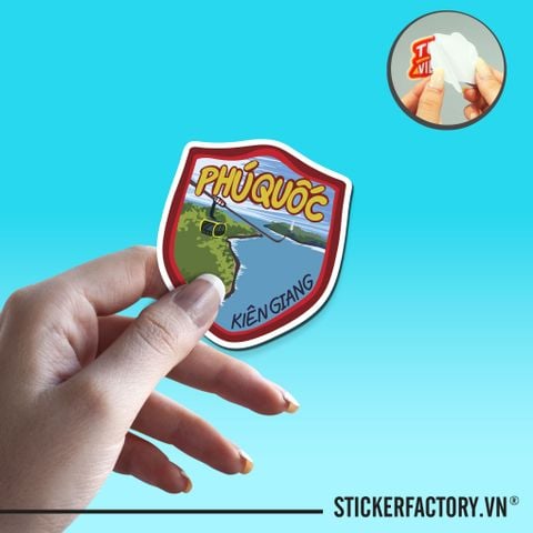  PHÚ QUỐC KIÊN GIANG 7cm - Sticker Die-cut hình dán cắt rời 