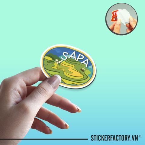  SAPA 7cm - Sticker Die-cut hình dán cắt rời 