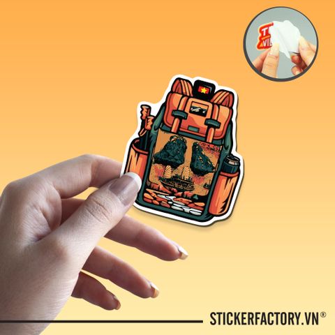  VIỆT NAM BALO 7cm - Sticker Die-cut hình dán cắt rời 