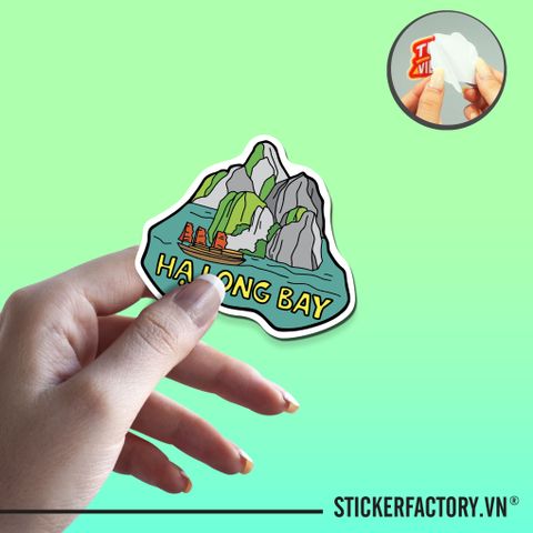  VỊNH HẠ LONG 7cm - Sticker Die-cut hình dán cắt rời 