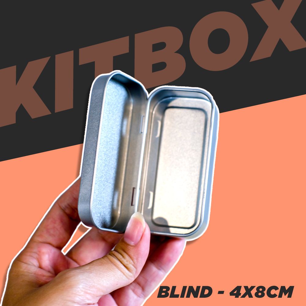 KITBOX BLIND 4x8cm - Hộp thiếc trơn