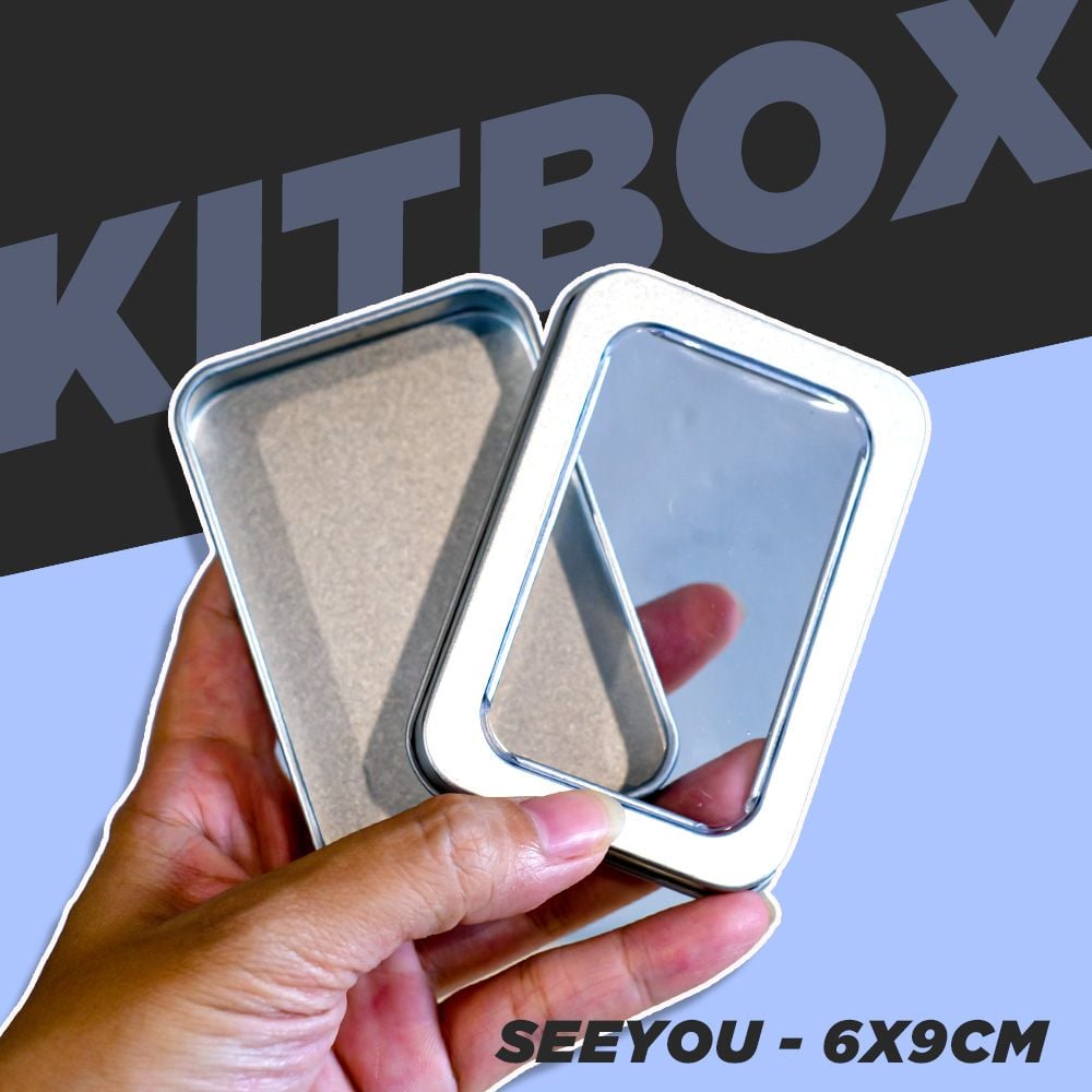 KITBOX SEEYOU 6x9cm - Hộp thiếc trơn