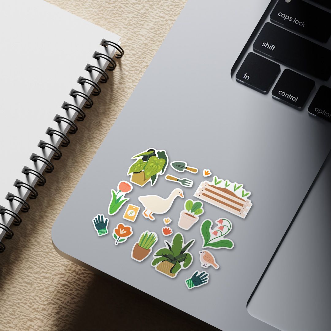 ES35 Happy Garden -  Enjoy sticker sheet