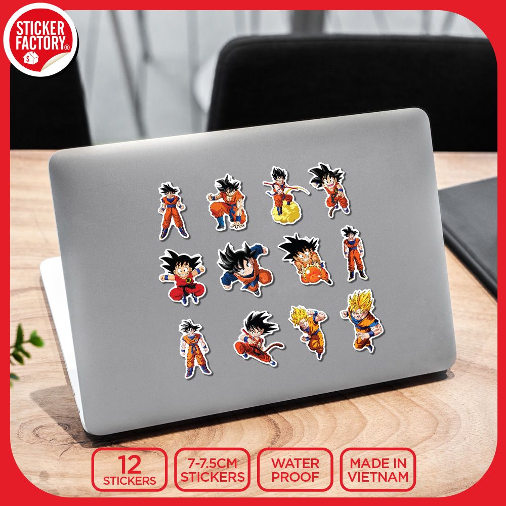 SET12017 SONGOKU – Set 12 Die Cut Sticker Pack