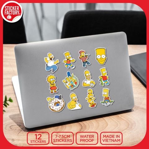  SET12020 SIMPSONS – Set 12 Die Cut Sticker Pack 
