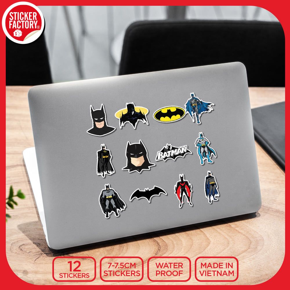 SET12021 NGƯỜI DƠI – Set 12 Die Cut Sticker Pack