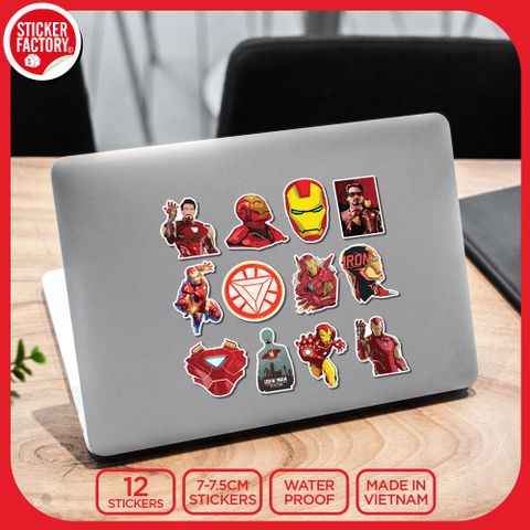  SET12024 NGƯỜI SẮT – Set 12 Die Cut Sticker Pack 