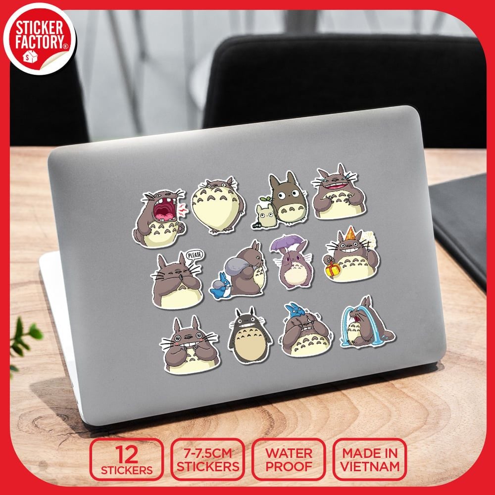 SET12027 TOTORO – Set 12 Die Cut Sticker Pack