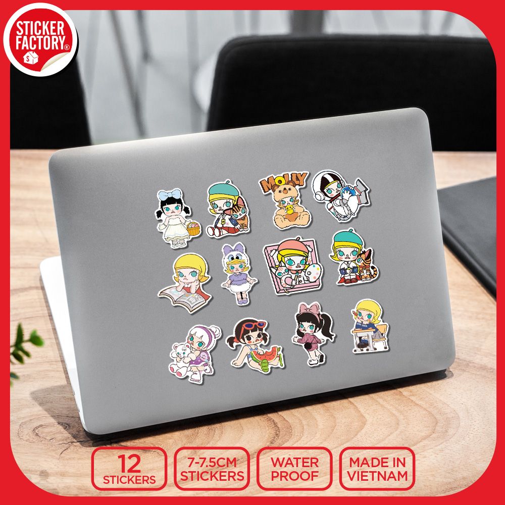 SET12030 BÚP BÊ – Set 12 Die Cut Sticker Pack