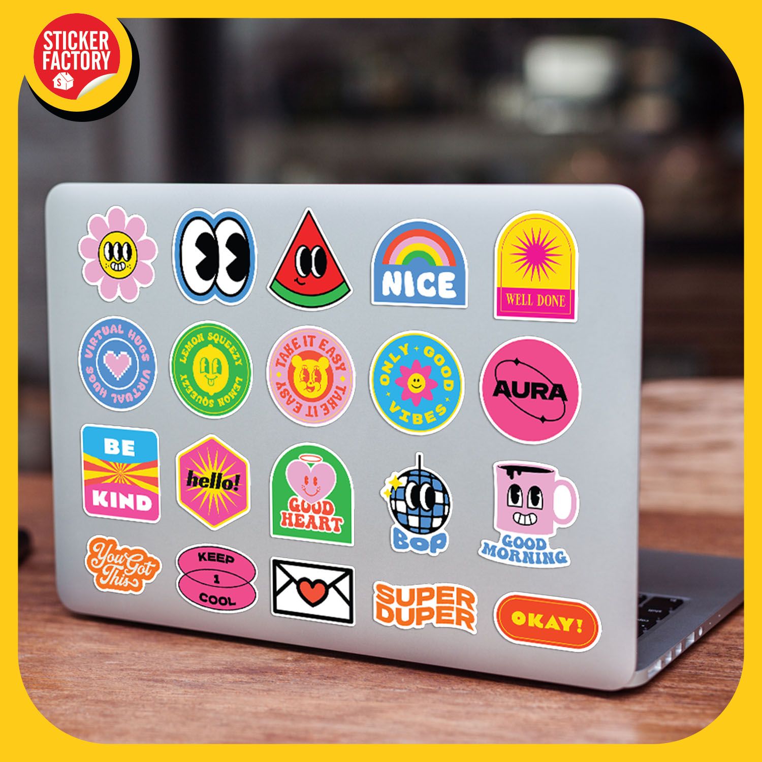 Cool Trendy - Set 100 sticker hình dán