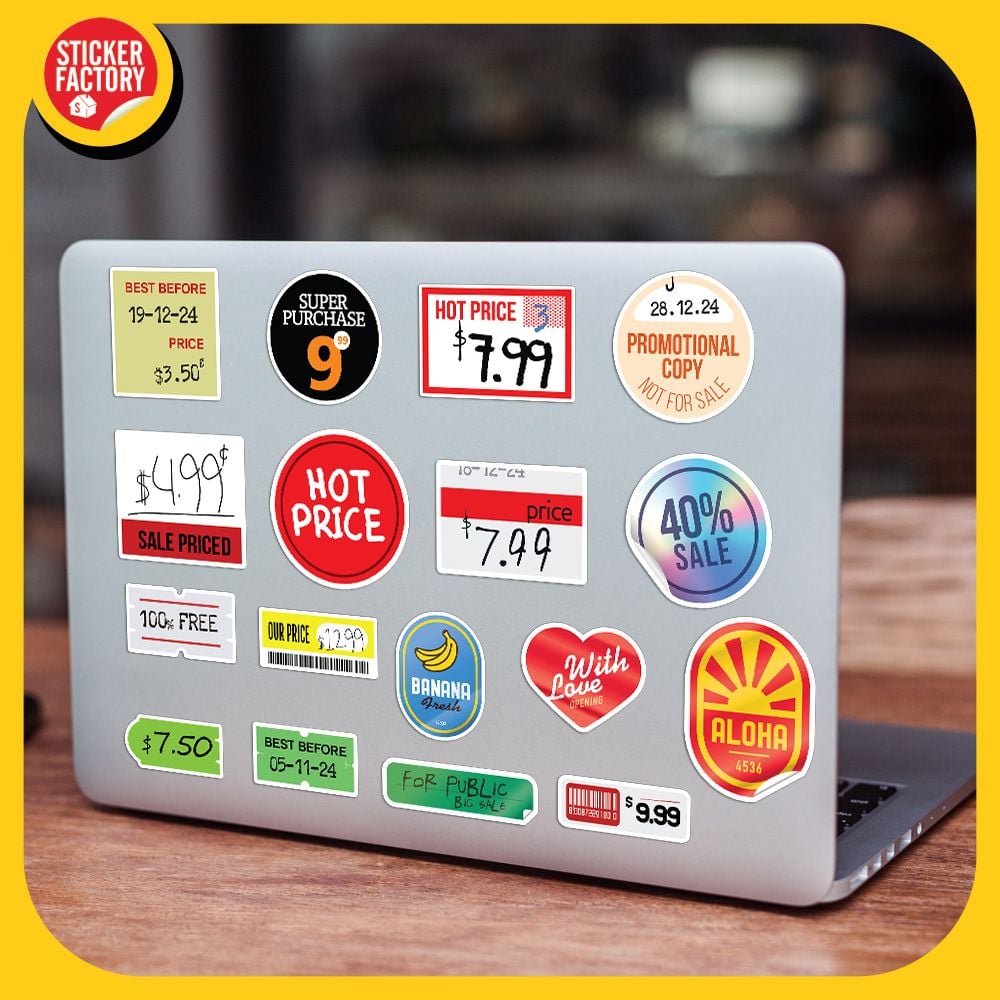 Price Tag - Set 100 Sticker hình dán