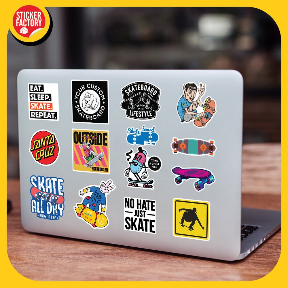 Skate Board - Set 100 sticker hình dán
