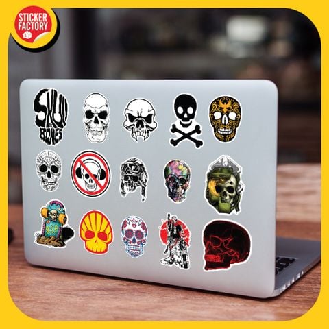  Skull - Set 100 sticker hình dán 