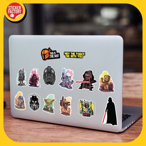  Star War - Set 100 sticker hình dán 
