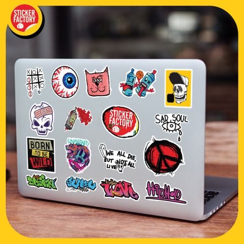  Streetstyle - Set 100 sticker hình dán 