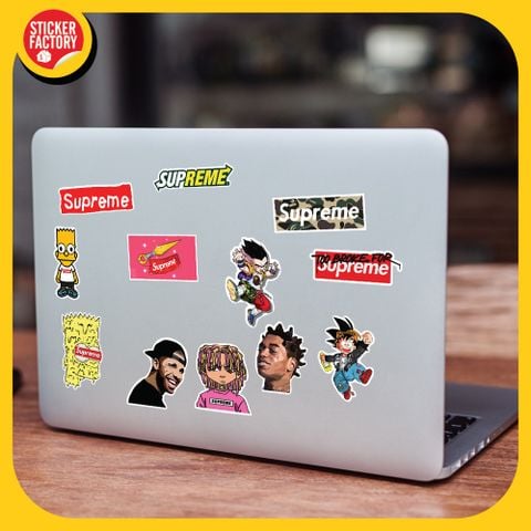 Supreme - Set 100 sticker hình dán 
