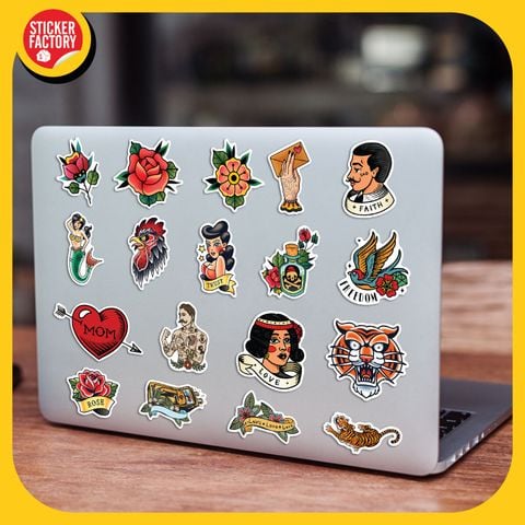  Tattoo - Set 100 sticker hình dán 