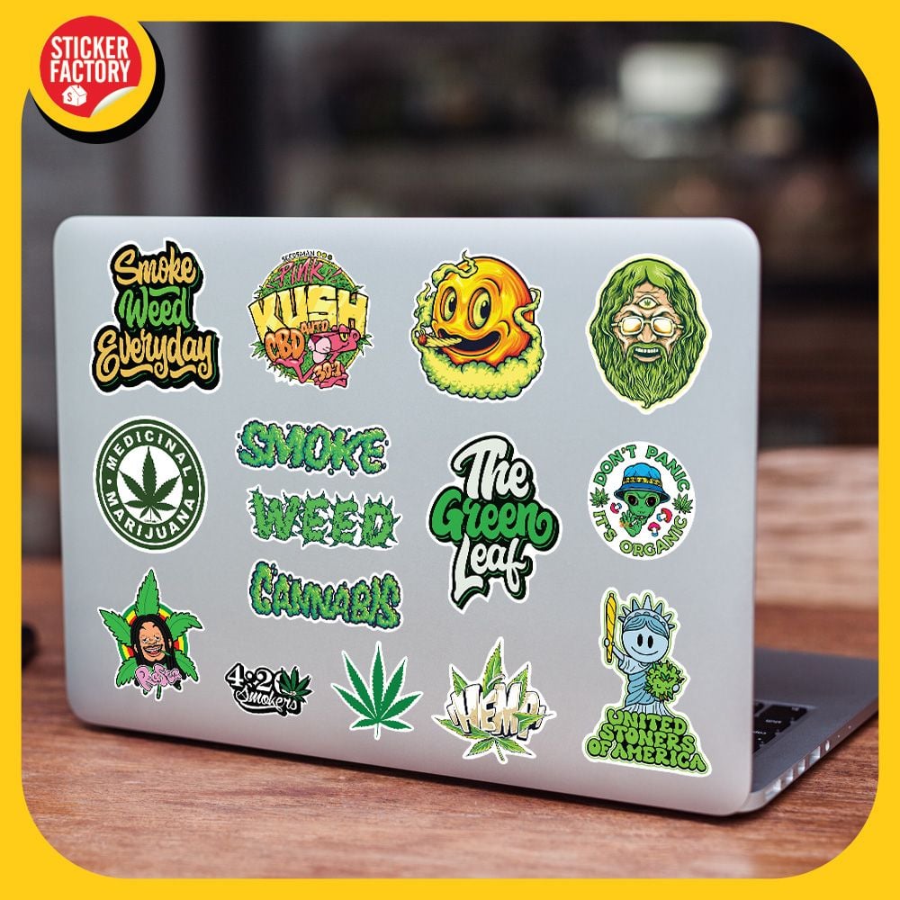 Weed - Set 100 sticker hình dán