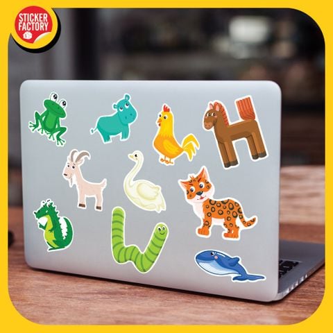  Animals Muôn Thú - Set 100 sticker hình dán 