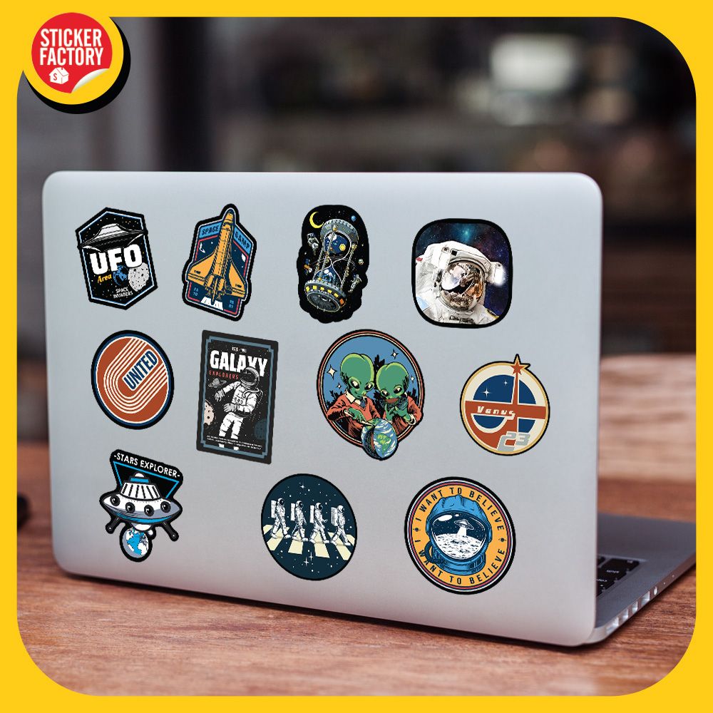 Astronaut Phi hành gia vũ trụ - Set 100 sticker hình dán