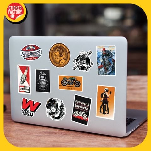  Cafe Racer - Set 100 sticker hình dán 