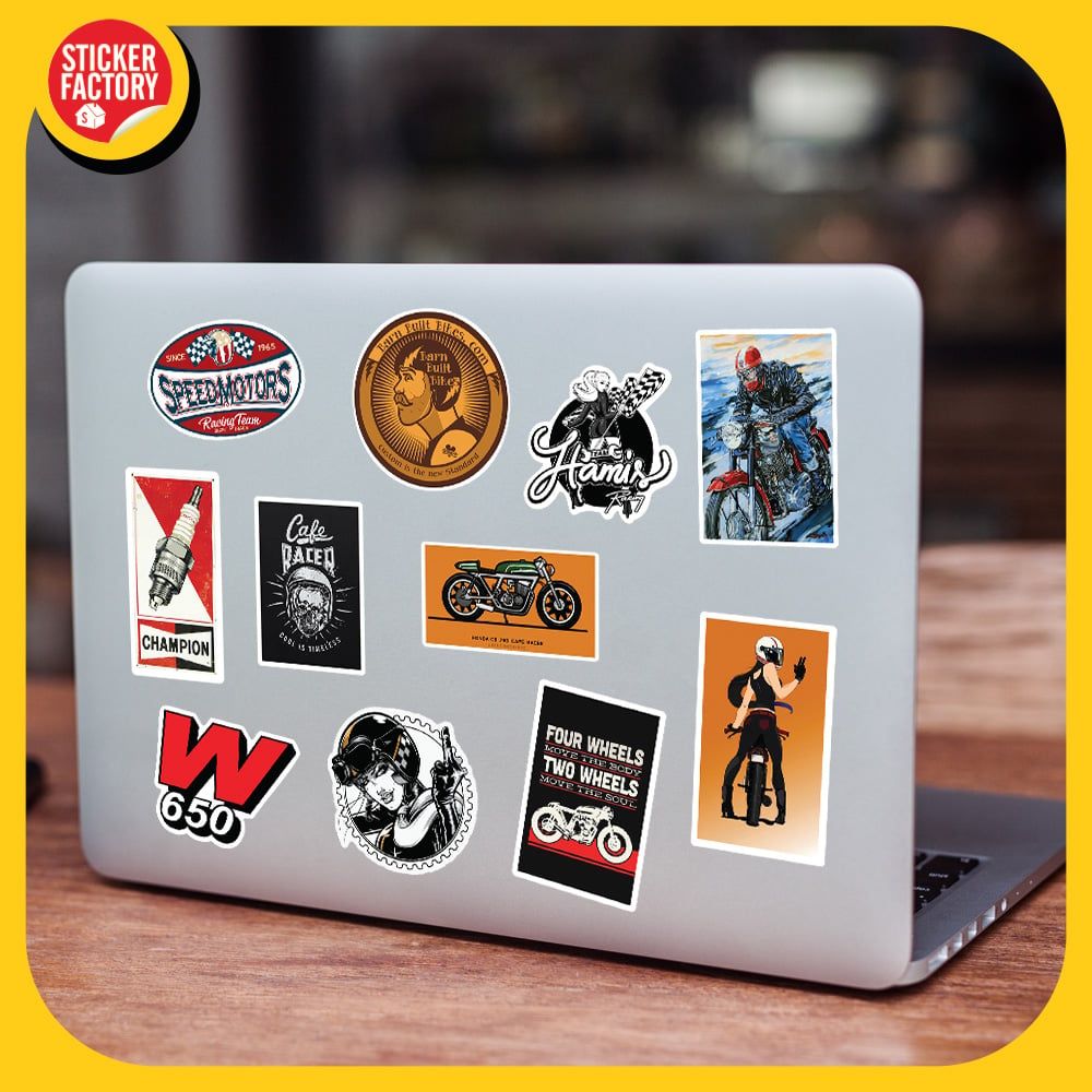 Cafe Racer - Set 100 sticker hình dán