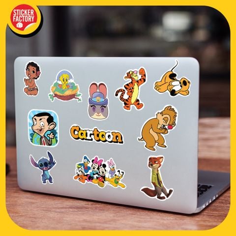  Cartoon - Set 100 sticker hình dán 