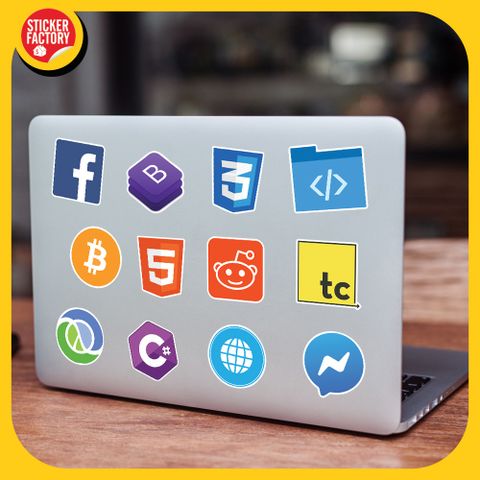  Developer lập trình viên - Set 100 sticker hình dán 