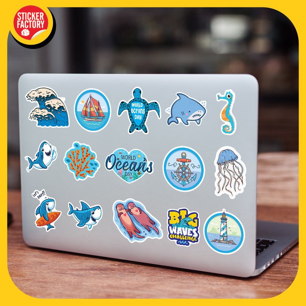 Ocean - Set 100 sticker hình dán