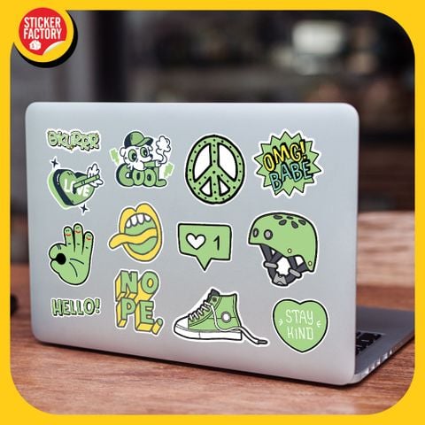  Mint - Set 100 sticker hình dán 