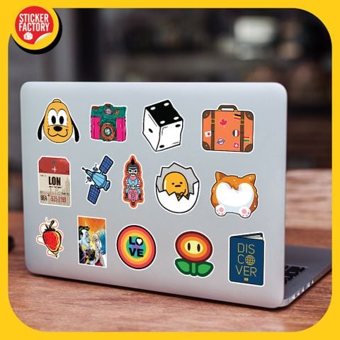  Mix Hỗn Hợp - Set 100 sticker hình dán 