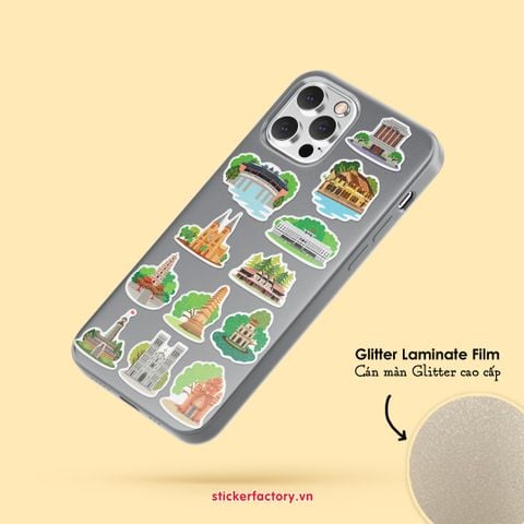  Vol.43 Vietnamese Architecture - Little sticker sheet A6 