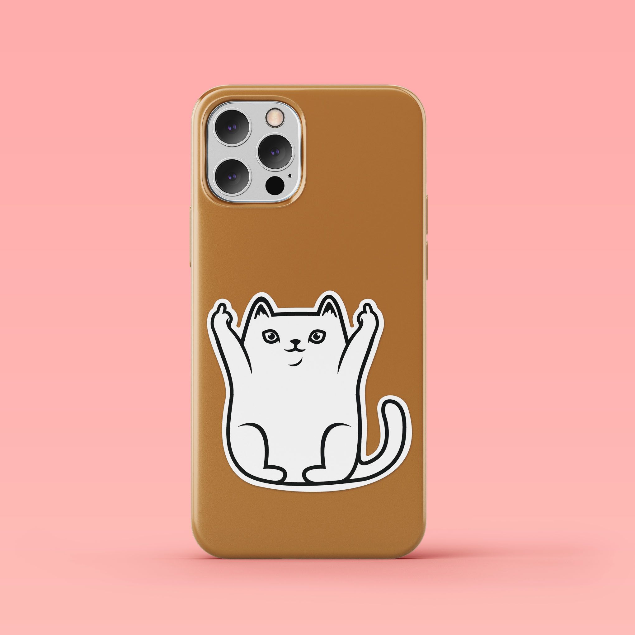 CUTE CAT 7cm - Sticker Die-cut hình dán cắt rời