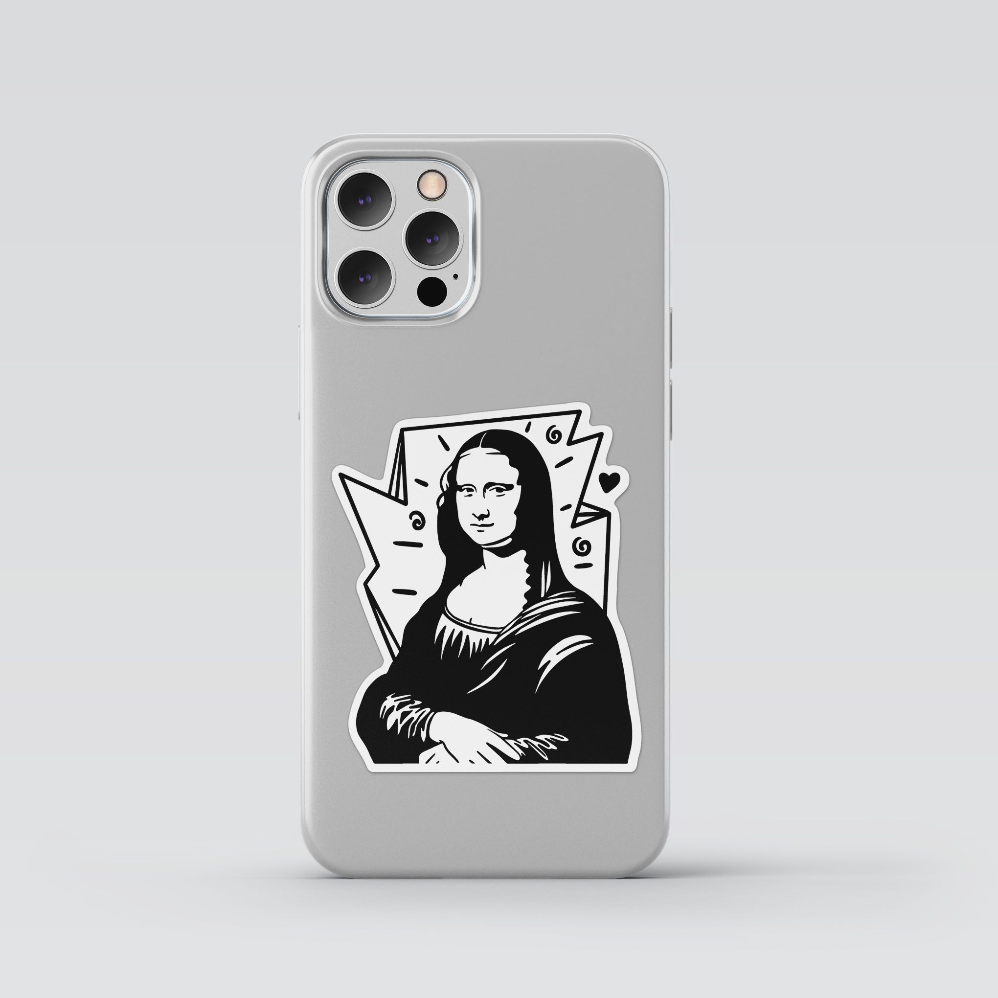 LEONARDO DA VINCI'S MONA LISA 7cm - Sticker Die-cut hình dán cắt rời